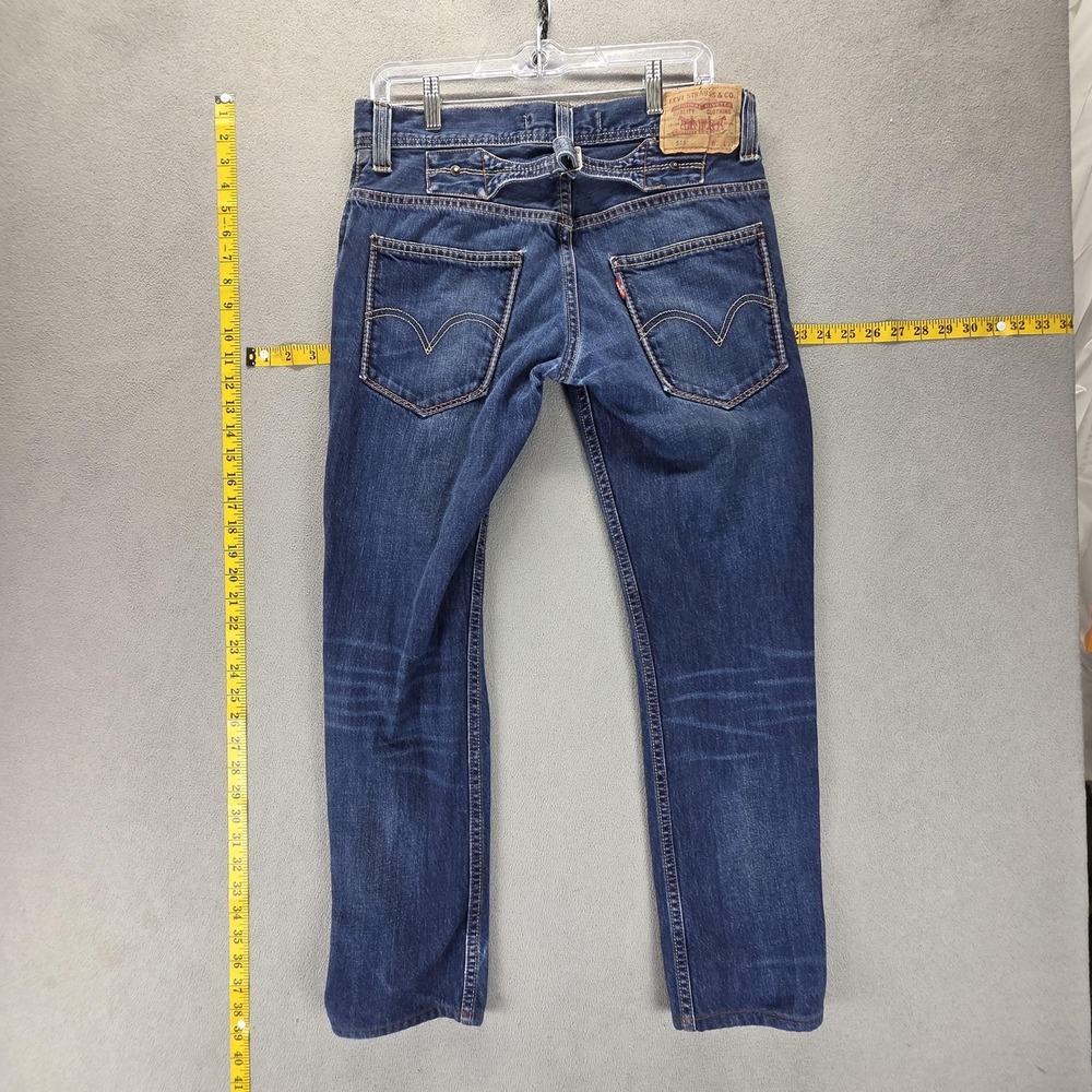 Vintage Levis 511 Jeans Womens Blue Buckle Back Engineered Slim Fits 31x28